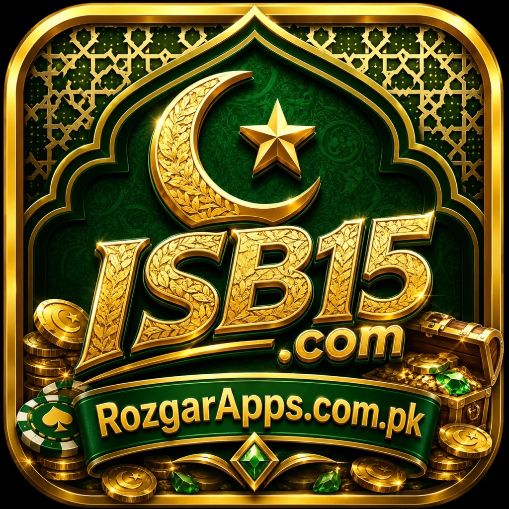 ISB15 Game app logo on dark background