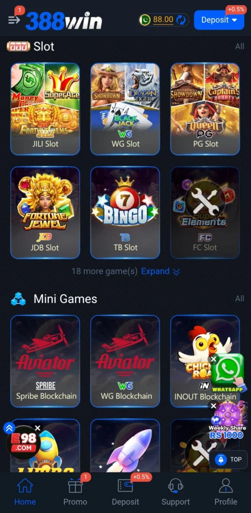 Is 388Win Game safe Pakistan – Slot and Mini Games providers
