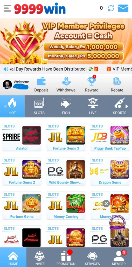 9999Win Game VIP salary explained – VIP Member Privileges banner