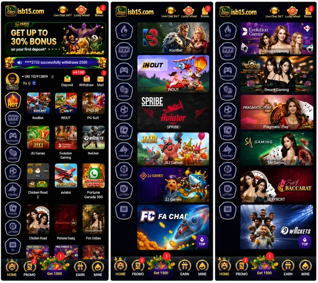 Categories on the ISB15 Game APK Download