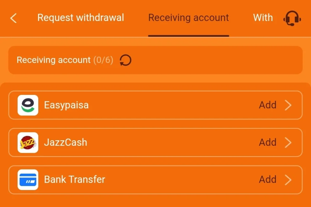 iC777 Game Withdraw screen showing Easypaisa, JazzCash, and Bank Transfer options