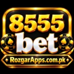 8555 BET Game logo displayed on the app homepage
