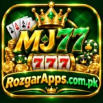 MJ77 logo shown on the MJ77.com game lobby header