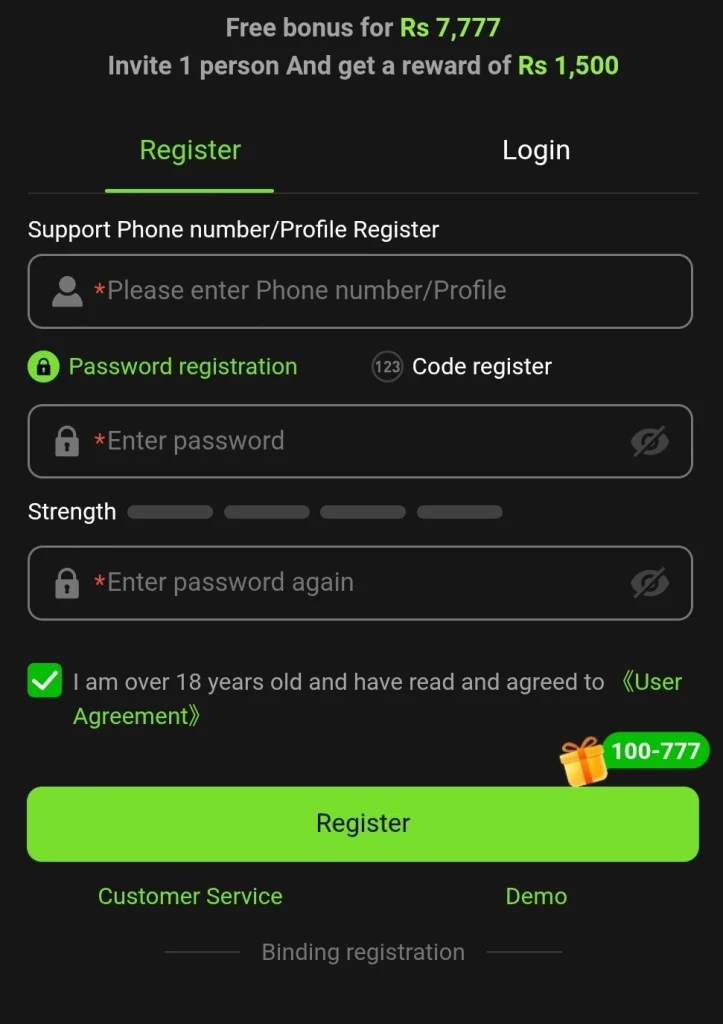 XD777 Login/Registration