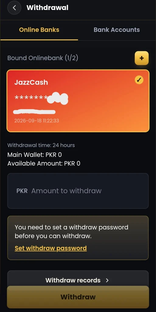 Royal X PKR Casino Withdrawal