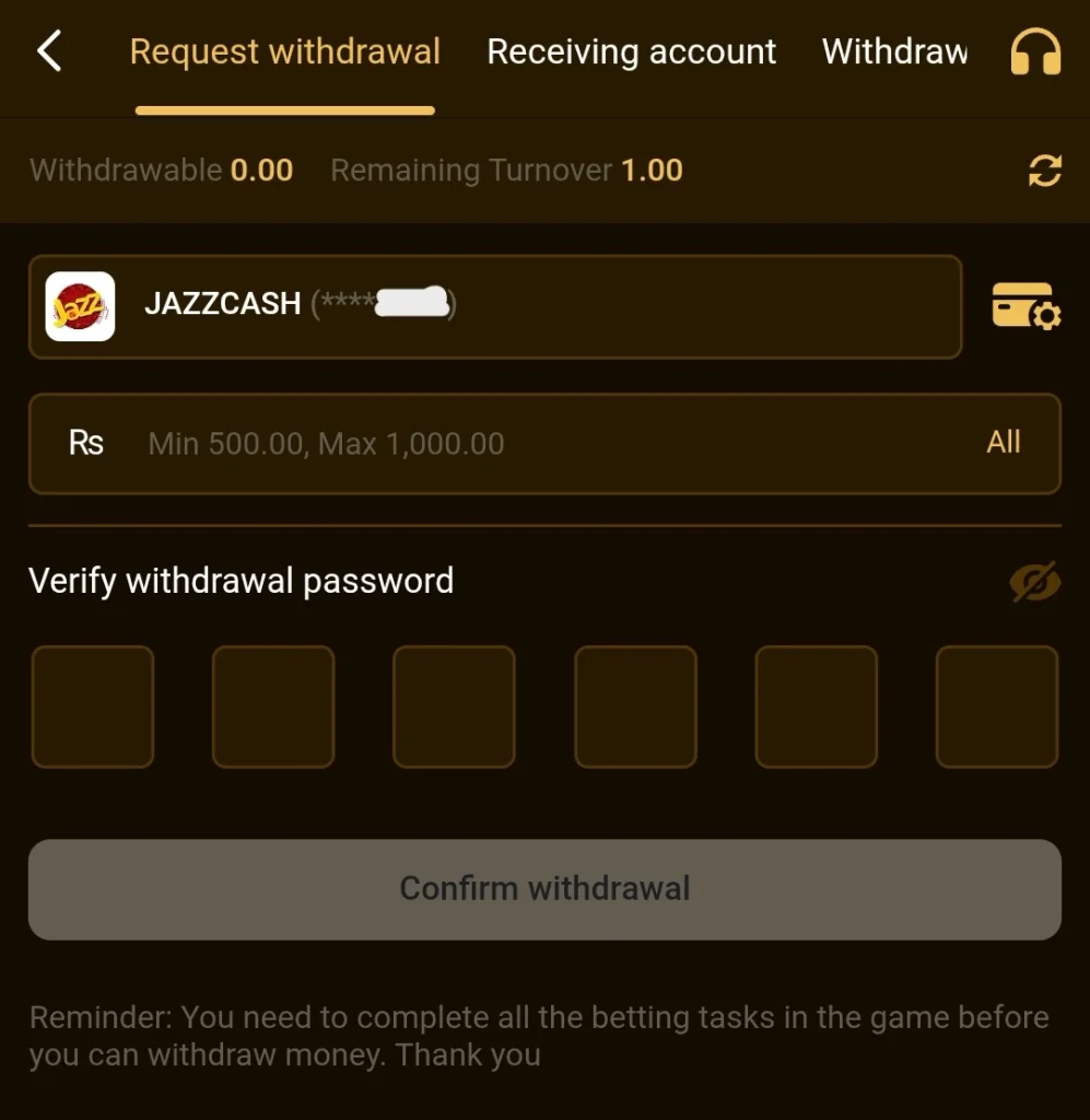 JZ666 Game APK withdrawal