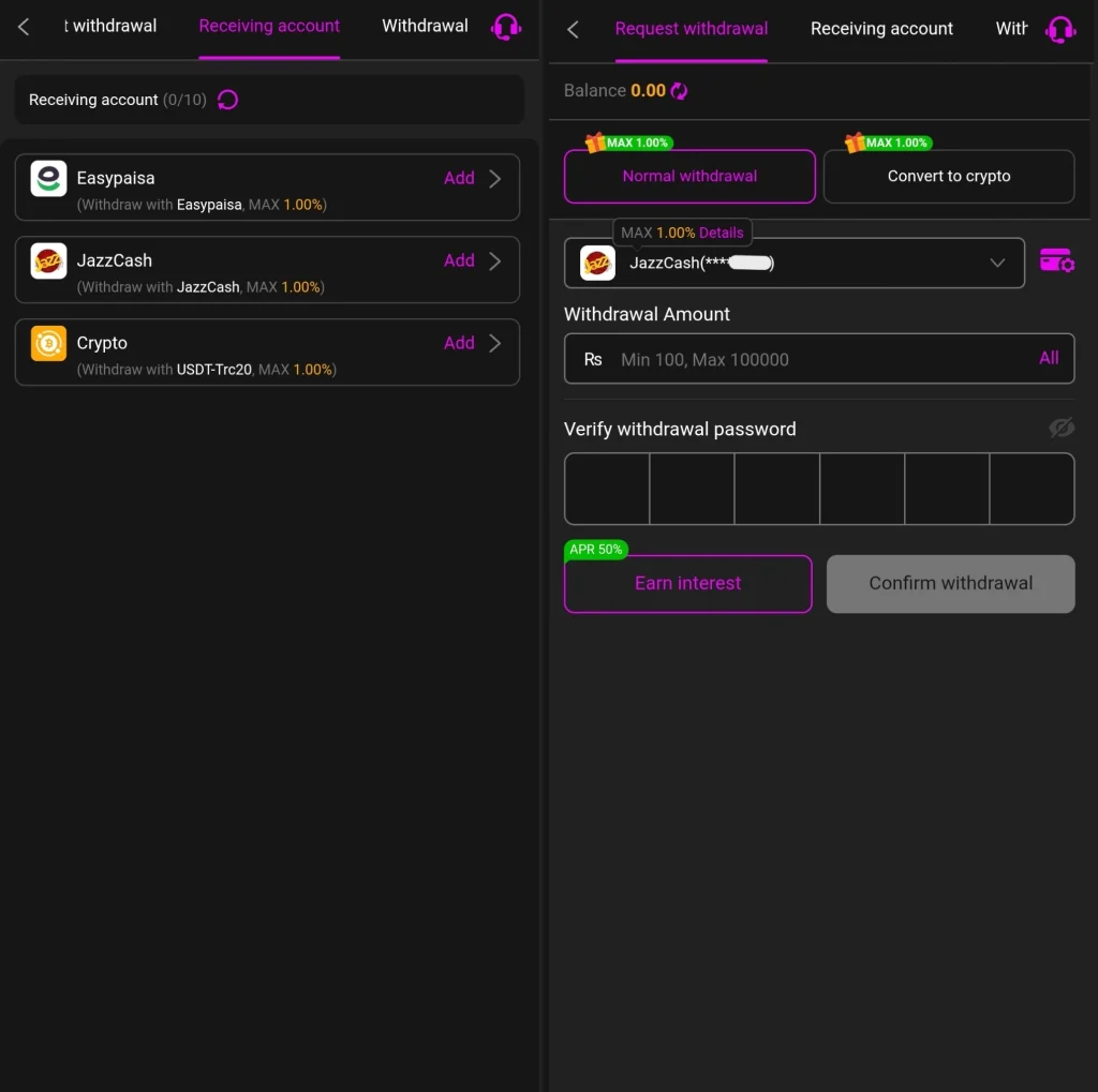 999iG Withdrawal Methods